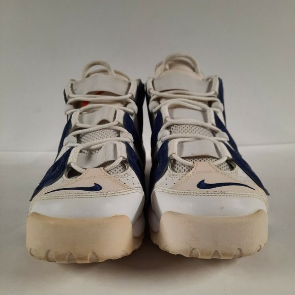Nike Air More Uptempo Knicks Mens Size 8.5 Blue White Sneakers Shoes 2017 Pippen - Picture 6 of 11